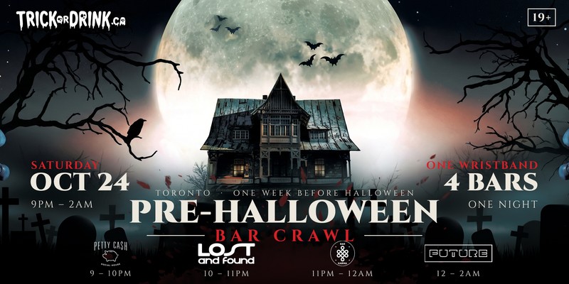Pre-Halloween Bar Crawl flyer