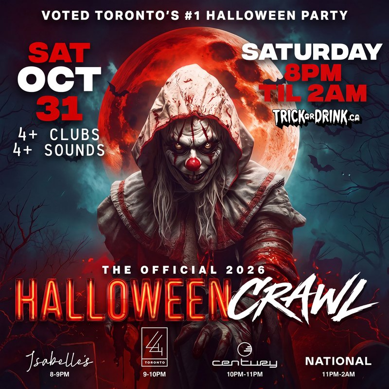 King West Halloween Crawl Sat, The Official 2026 Halloween Crawl, Saturday October 31, Isabelle's, 44 Toronto, Century and National