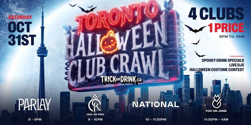 Toronto Club Crawl Sat flyer