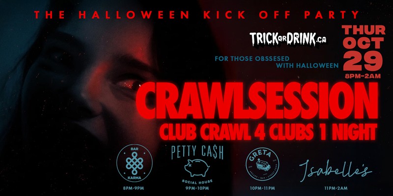 Crawlsession, the Halloween kick off party, four clubs one night