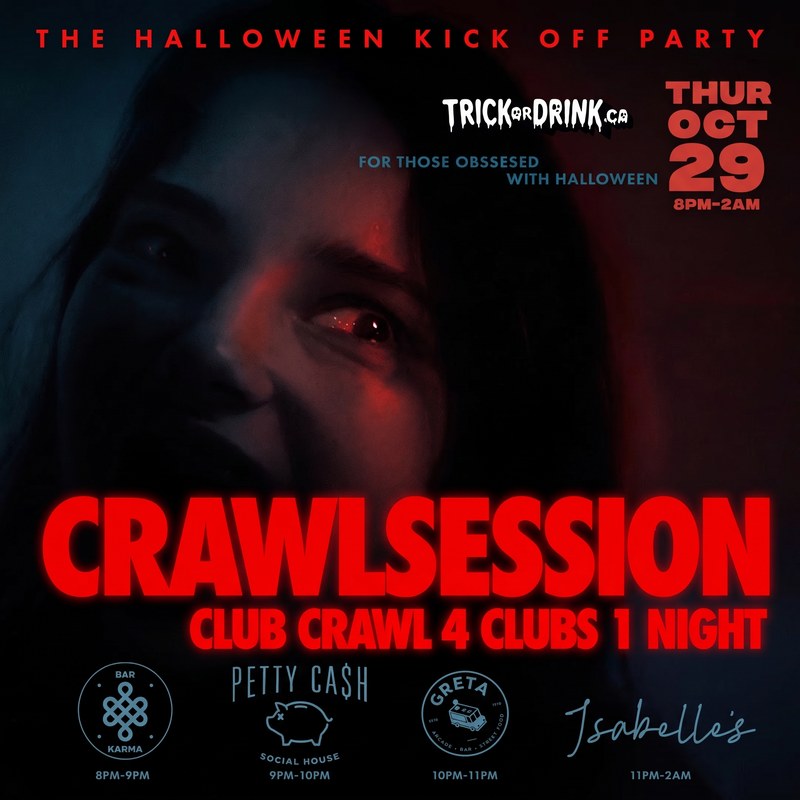 Crawlsession, the Halloween kick off party, four clubs one night