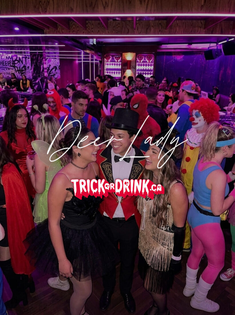 Deer Lady on a Trick or Drink Halloween night