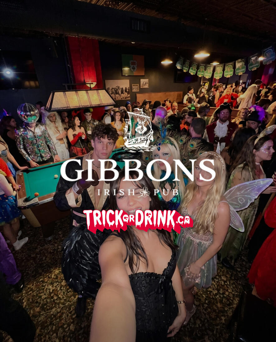 Gibbons Irish Pub on a Trick or Drink Halloween night