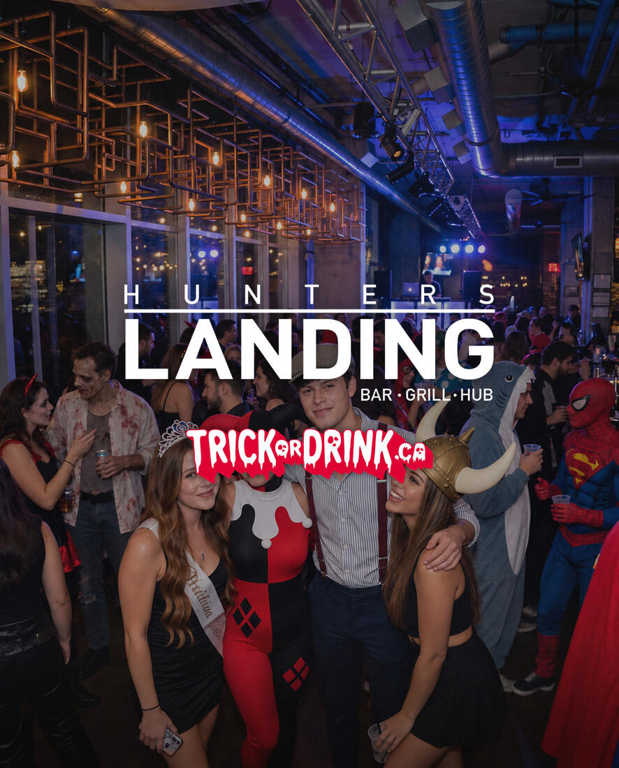 Hunters Landing on a Trick or Drink Halloween night