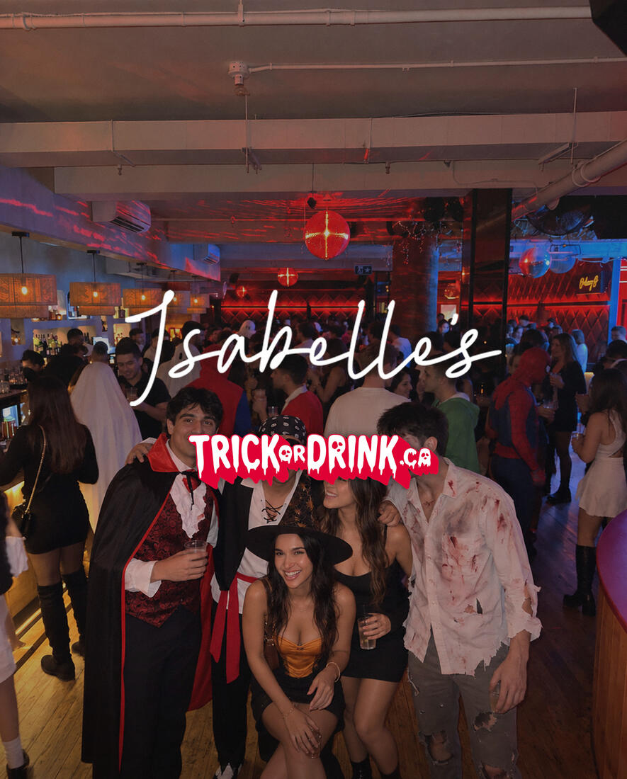 Isabelle's on a Trick or Drink Halloween night